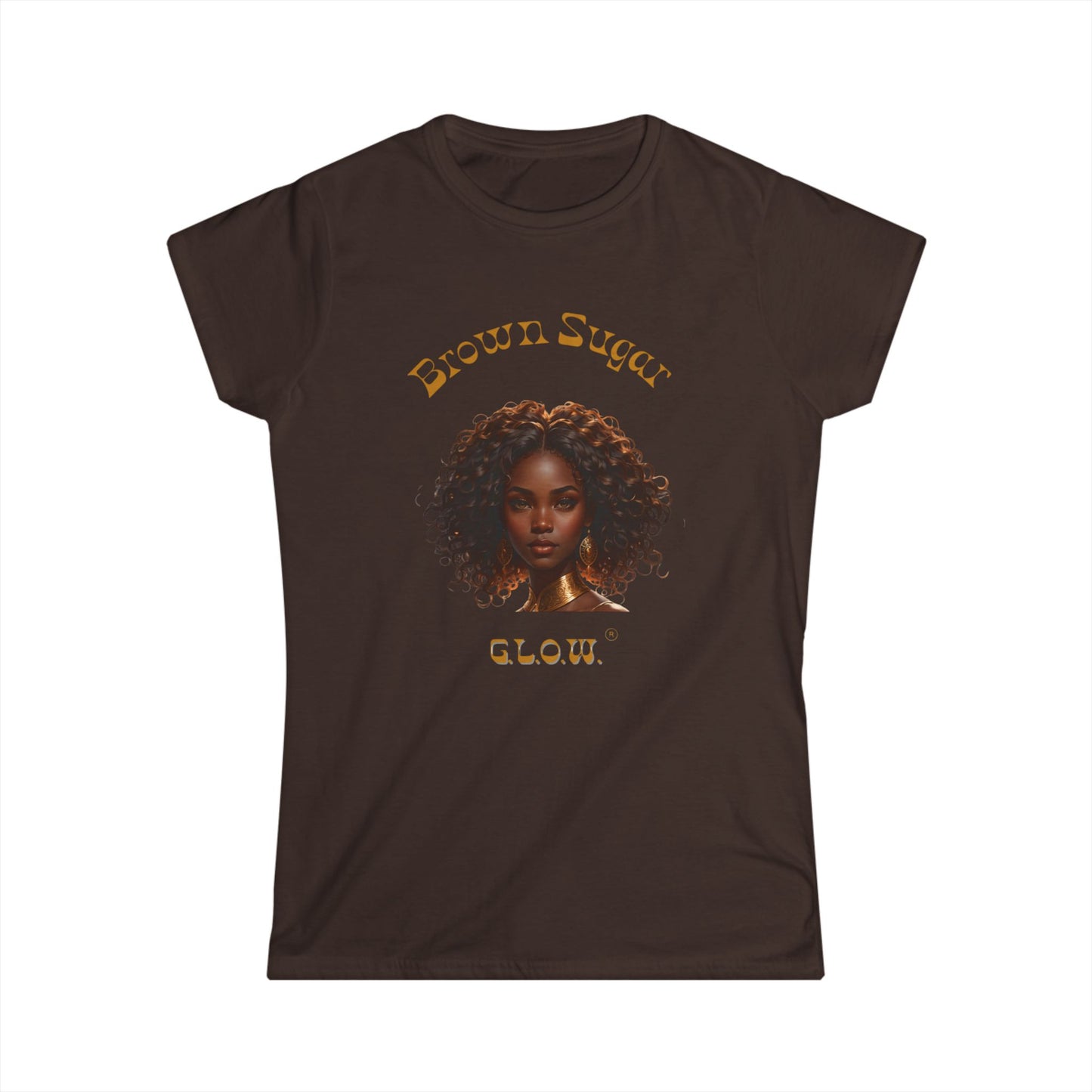 Brown Sugar G.L.O.W. Women's Softstyle Tee