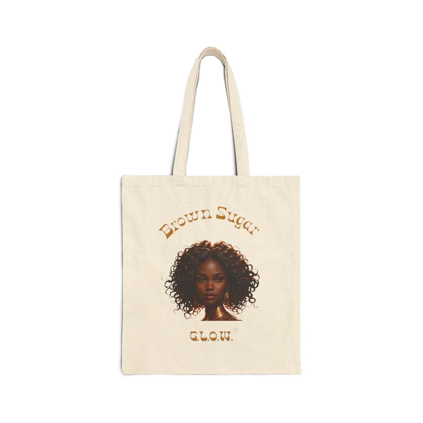 Brown Sugar G.L.O.W. Cotton Canvas Tote Bag