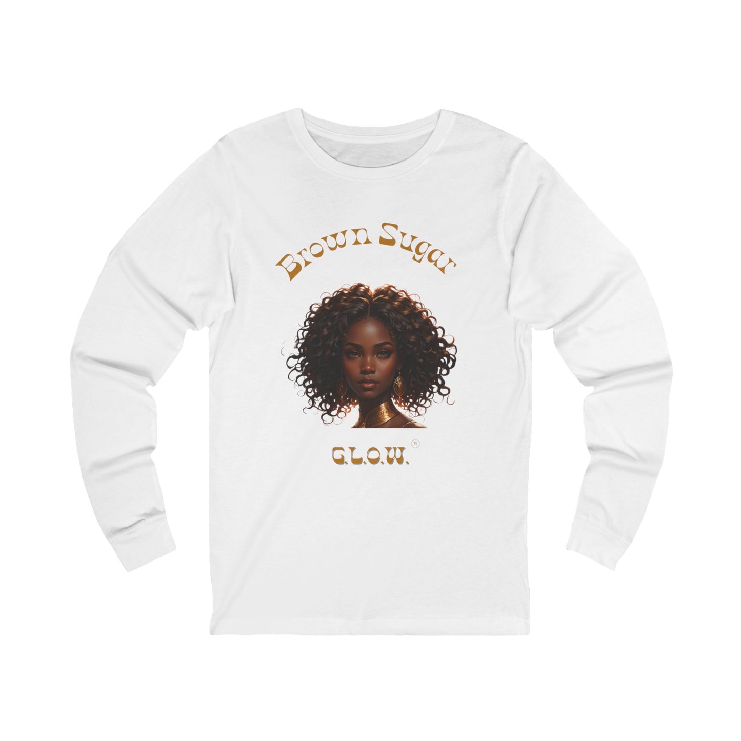 Brown Sugar G.L.O.W. Jersey Long Sleeve Tee