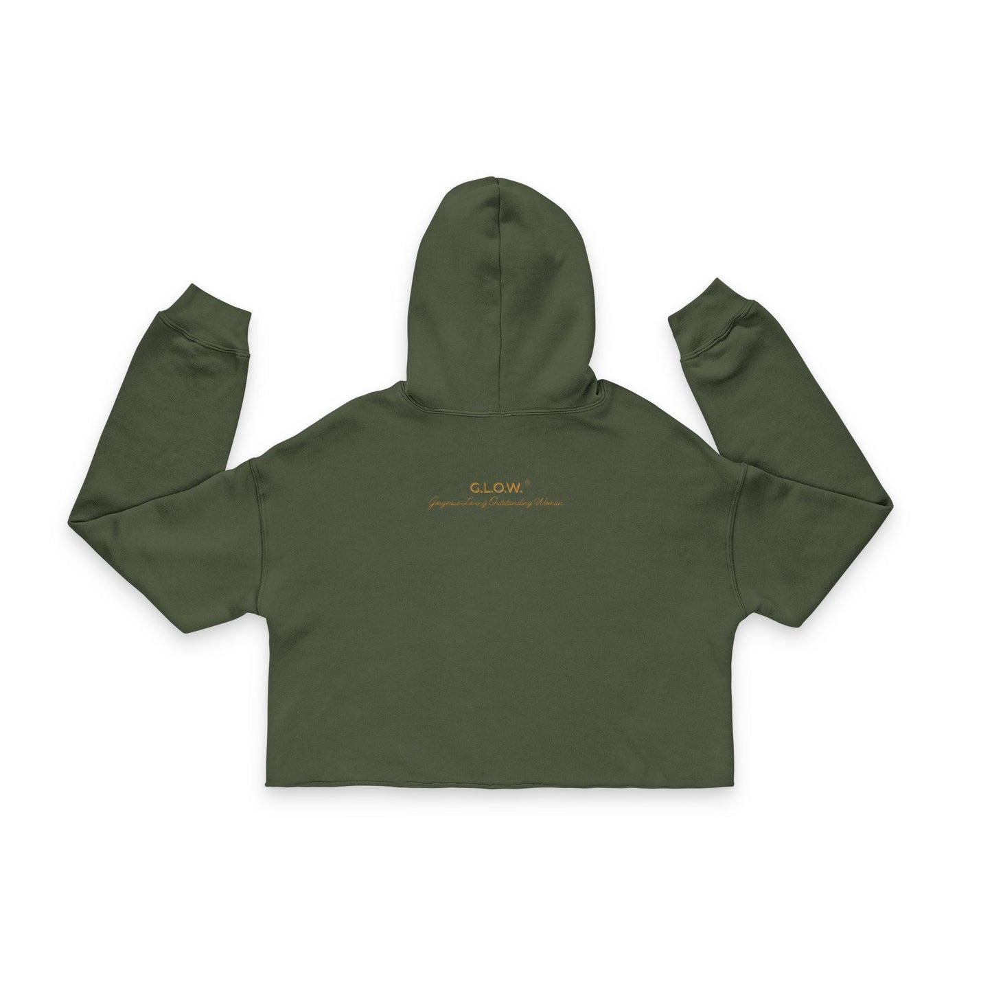 Brown Sugar G.L.O.W. Women's Cropped Hoodie