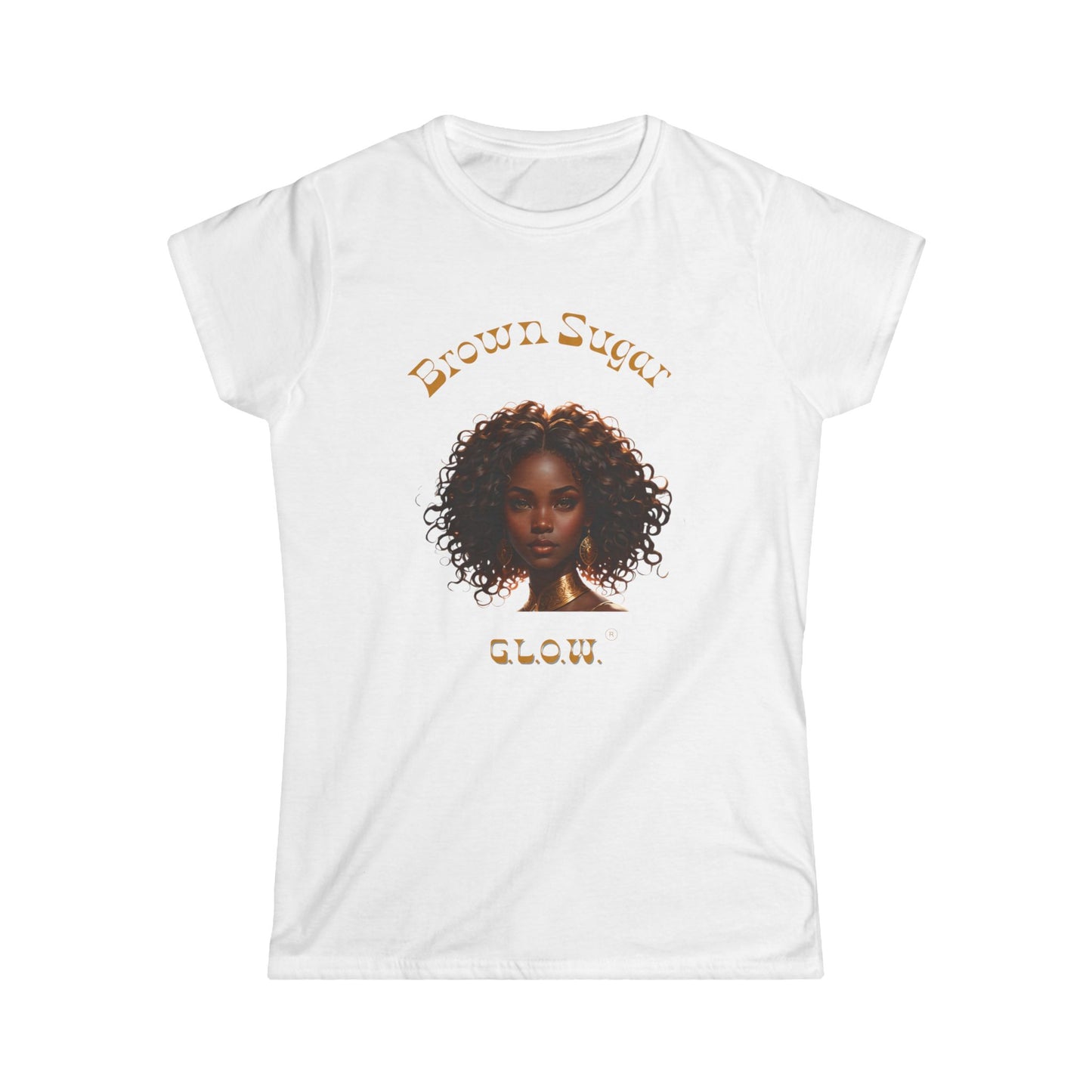 Brown Sugar G.L.O.W. Women's Softstyle Tee