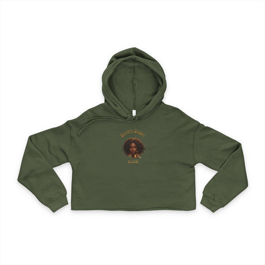 Brown Sugar G.L.O.W. Women's Cropped Hoodie