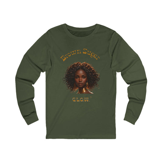 Brown Sugar G.L.O.W. Jersey Long Sleeve Tee