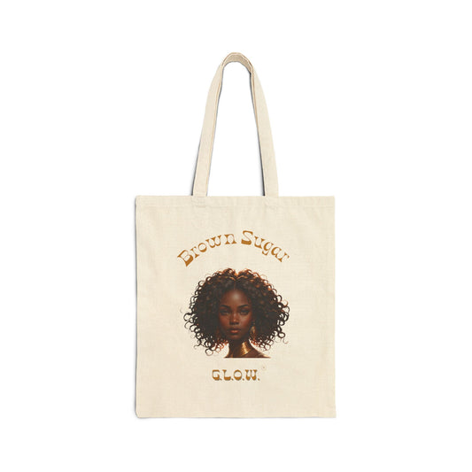 Brown Sugar G.L.O.W. Cotton Canvas Tote Bag