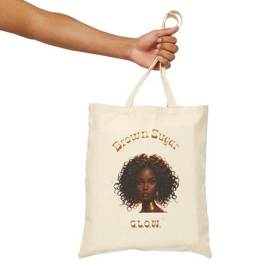 Brown Sugar G.L.O.W. Cotton Canvas Tote Bag
