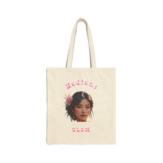 Radiant G.L.O.W. Cotton Canvas Tote Bag